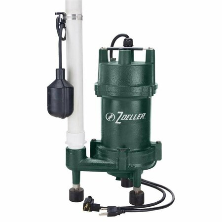 ORFEBRERIA 1 HP Zoeller 2535 gph Cast Iron Tethered Float Switch Grinding Pump OR3310302